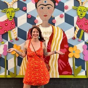 Dress Forum Floral Poppies Mini Dress (Medium)